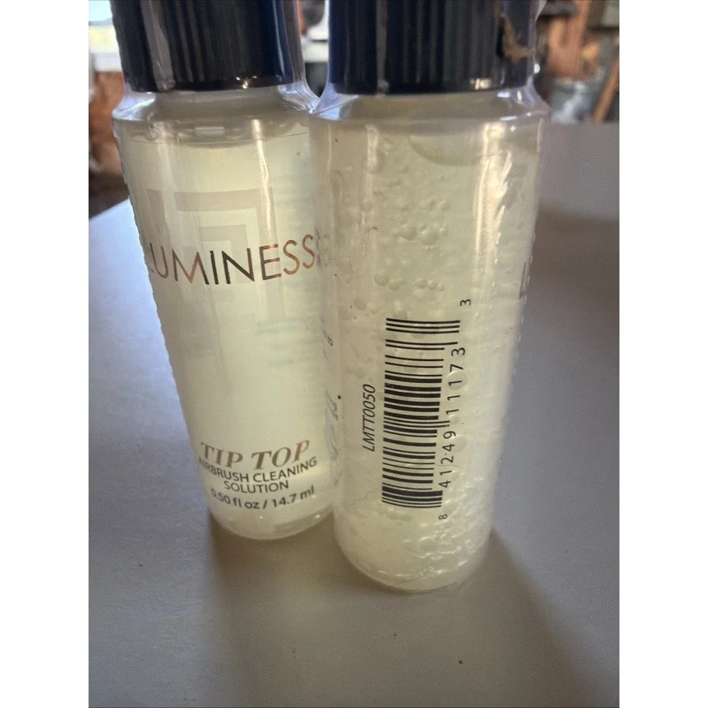 Lot Of 2 Luminess Air Tip Top Airbrush Cleaning Solution .50fl oz Sealed